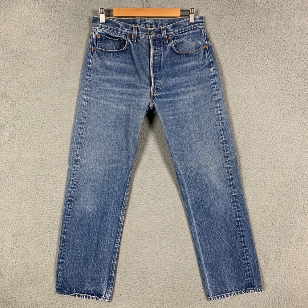 Vintage Levi's 501 1986 Jeans Made In USA #552 Button Fly 33x32 Fits 30x29 VTG